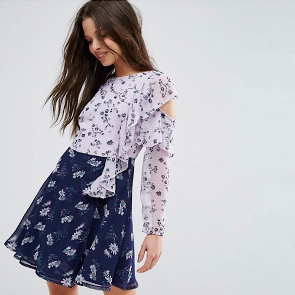 Lilac Floral Dress